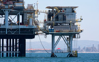 Oil Platforms off Huntington Beach