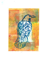 Block/Monoprints - Raven Series