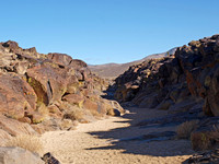 Looking down Little Petroglyph Canyon