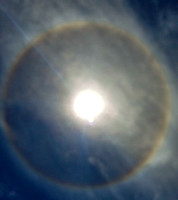 An eye in the sky, sun halo