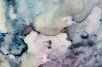 Macro Photograph of watercolor on the mixing Palette