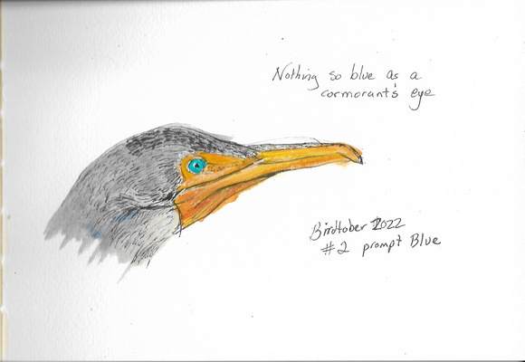 Birdtober #2: Blue