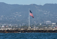 The breakwater at Marina del Rey