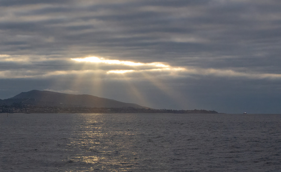 Sunrise through the marine layer