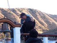 Ryon hugging Cptn Garry after a safe passage